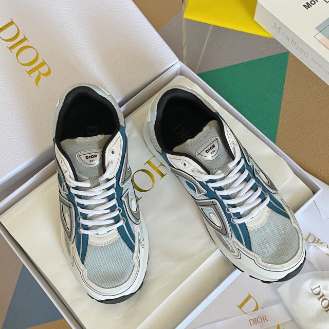 1:1 quality version Leather and mesh fabric patchwork reflective sneakers 34 colors