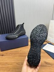1:1 quality version Logo print lace-up high top sneakers 2 colors