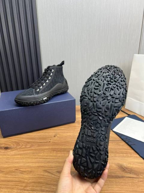 1:1 quality version Logo print lace-up high top sneakers 2 colors