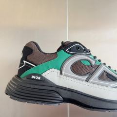 1:1 quality version Leather and mesh fabric patchwork reflective sneakers 34 colors