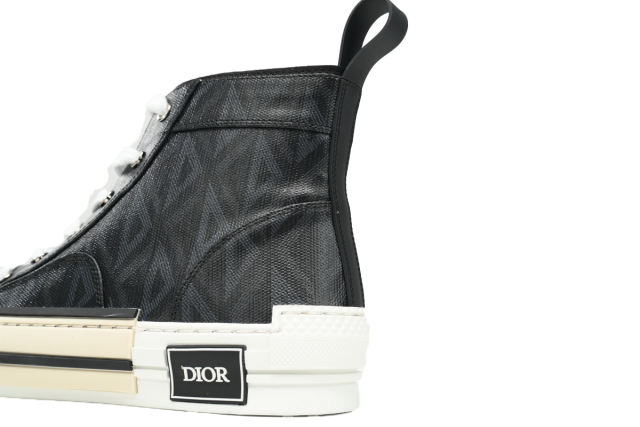 D High Top Black CD Diamond Canvas 3SH118ZPP_H900