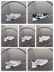 1:1 quality version Mesh cowhide leather patchwork embroidered logo sneakers 7 colors