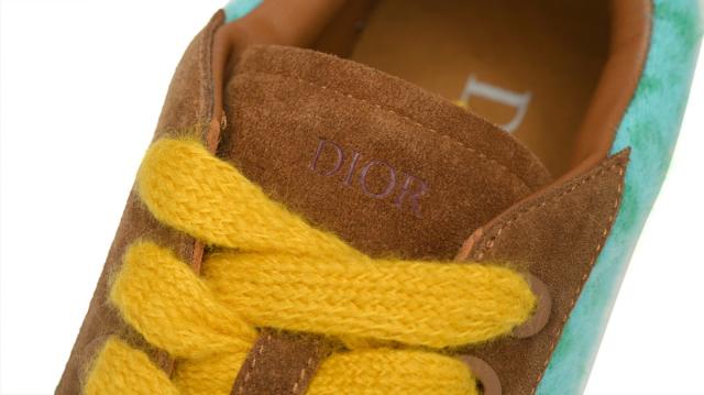 D Sneaker Oblique Turquoise Brown 3SN303ZWV-H650