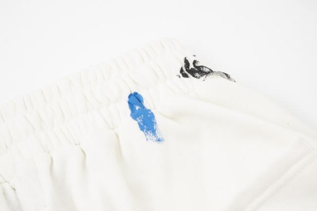 Colored crayon double-sided logo shorts