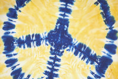 Retro tie-dyed colorful effect washed printed tee