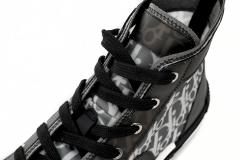 D High Top Canvas Oblique Black