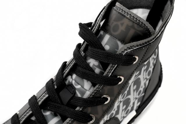D High Top Canvas Oblique Black