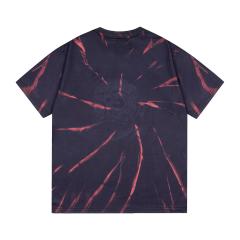 Retro ghost face tie-dye washed printed tee