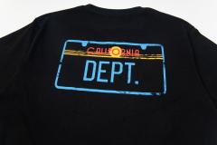 Retro color-blocked square logo Washed Print tee
