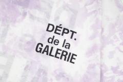 Retro purple splash-dyed tie-dye Washed Print tee