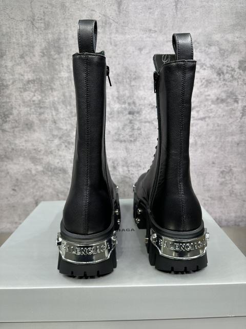 1:1 quality version Metal Logo Thick Sole Heightened Martin Boots
