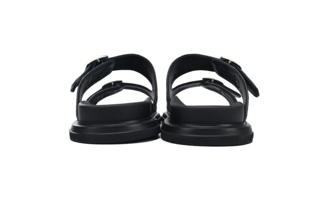 D AQUA SANDAL Slides Beige Black Dior Oblique Jacquard 3SA115ZSA_H561