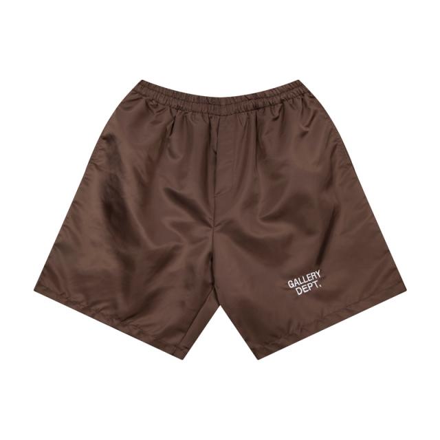 Solid color smooth woven shorts