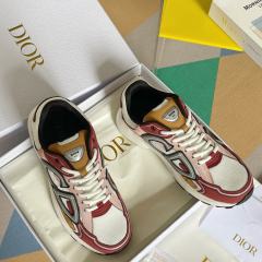 1:1 quality version Leather and mesh fabric patchwork reflective sneakers 34 colors