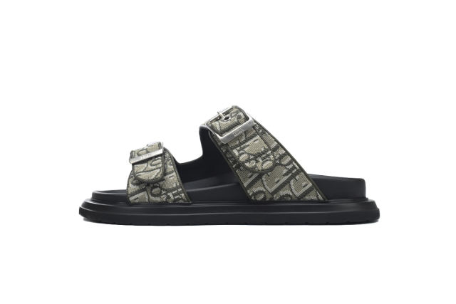 D AQUA SANDAL Beige Dior Oblique Jacquard