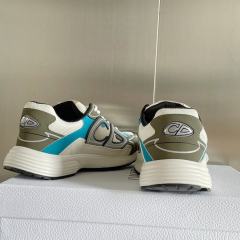 1:1 quality version Leather and mesh fabric patchwork reflective sneakers 34 colors