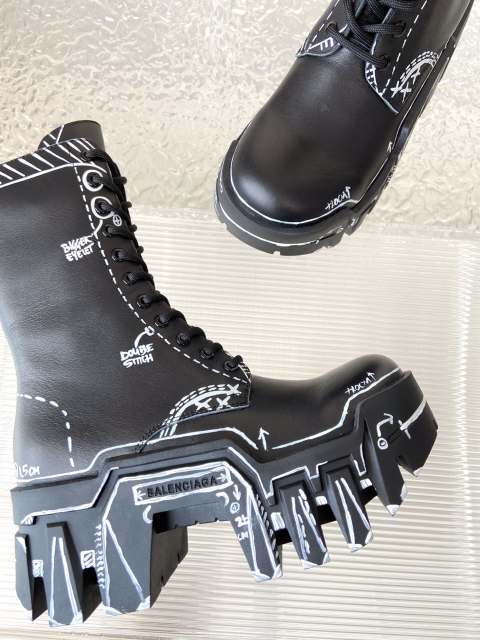 1:1 quality version Dark Biker Boots 2 colors