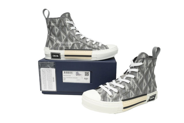 D High Top Gray CD Diamond Canvas 3SH118ZPP_H868
