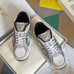 1:1 quality version Leather and mesh fabric patchwork reflective sneakers 34 colors