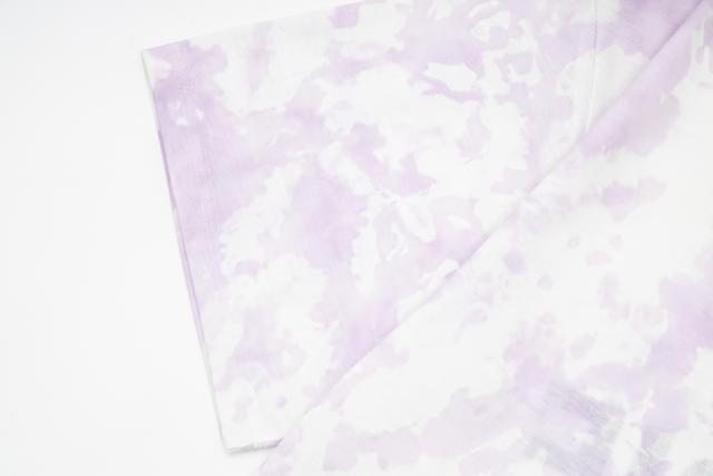 Retro purple splash-dyed tie-dye Washed Print tee
