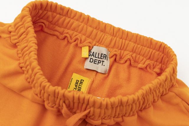 Contrast color double-sided logo solid color shorts