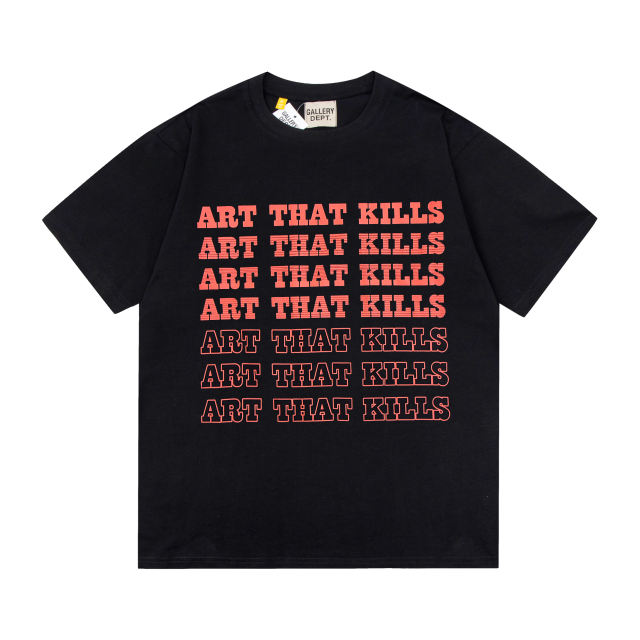 Retro sequence letter washed printed tee