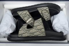 D AQUA SANDAL Beige Dior Oblique Jacquard