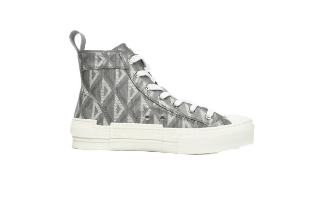 D High Top Gray CD Diamond Canvas 3SH118ZPP_H868