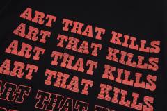 Retro sequence letter washed printed tee