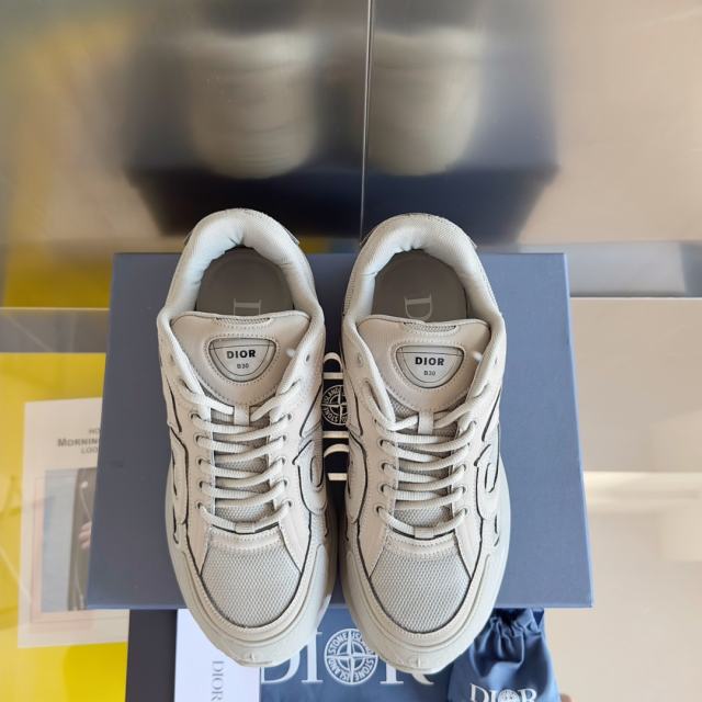 1:1 quality version  St0ne x Di0r Co-branded Compass Embroidered B30 Mesh Sneakers 6 colors