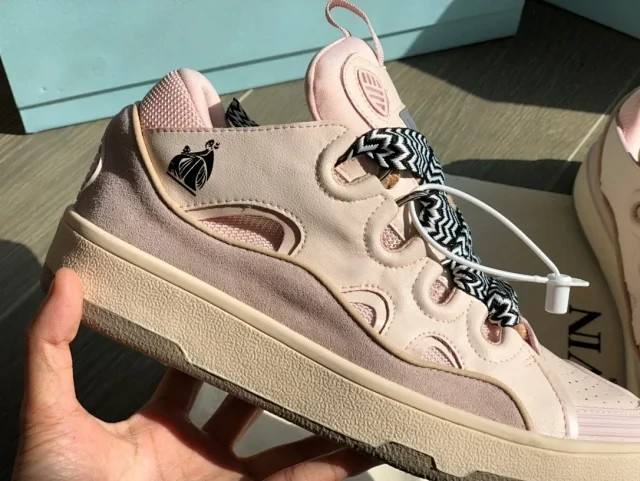 1:1 Quality L Curb Thick Lace Retro Height Increasing Thick Bottom Bread Shoes 5 colors