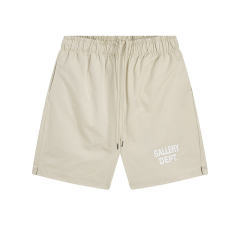 Elasticized drawstring shorts