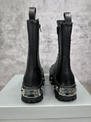 1:1 quality version Metal Logo Thick Sole Heightened Martin Boots