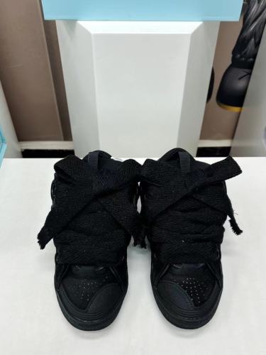 1:1 quality L Curb Chunky lace up chubby shoes