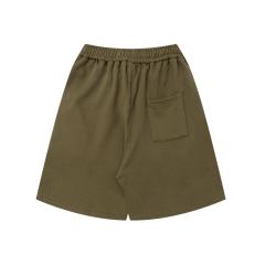 Simple one-sided logo solid color shorts