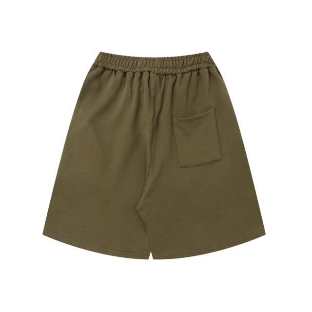 Simple one-sided logo solid color shorts