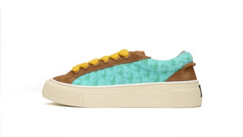 D Sneaker Oblique Turquoise Brown 3SN303ZWV-H650