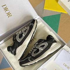 1:1 quality version Leather and mesh fabric patchwork reflective sneakers 34 colors