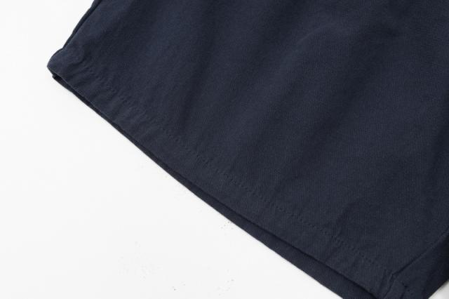 Pure color Martin washed cotton shorts