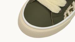 D Sneaker Khaki Smooth Calfskin Oblique Raised Embroidery 3SN303ZYQ_H681