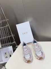 1:1 quality version Mesh cowhide leather patchwork embroidered logo sneakers 7 colors