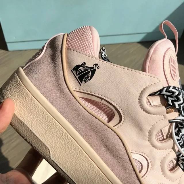 1:1 Quality L Curb Thick Lace Retro Height Increasing Thick Bottom Bread Shoes 5 colors