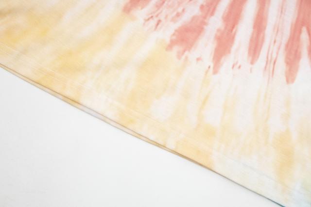 Retro rainbow spiral tie-dye Washed Print tee