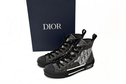 D High Top Canvas Oblique Black