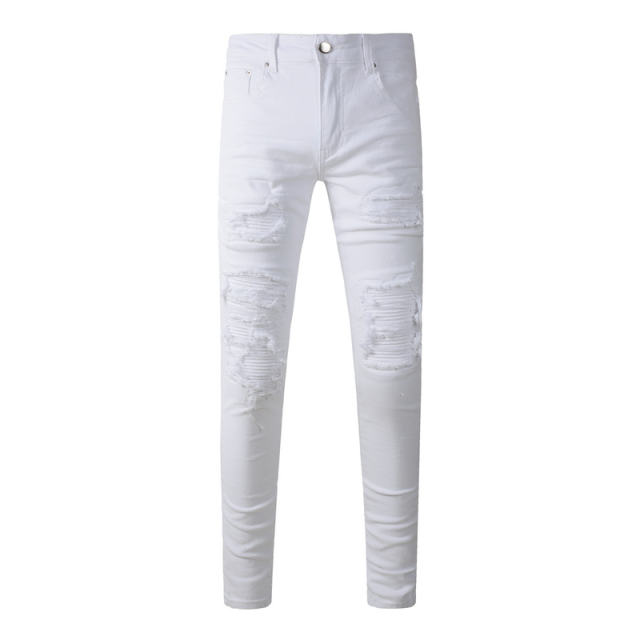 #592 Amir* White Jeans