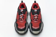 B Triple S Black Red Grey 483513 W06E1 1006