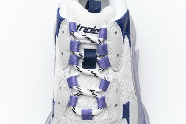 B Triple S White Purple 544351 W09E1 1322