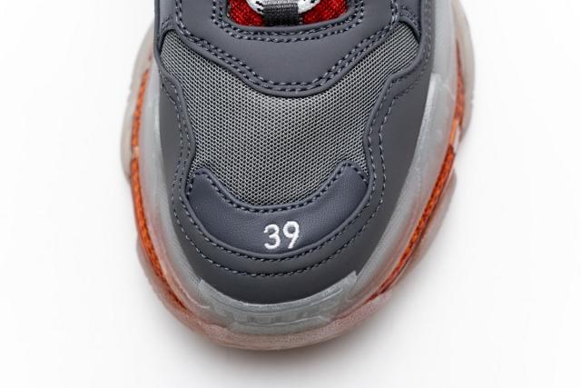 B Triple S Grey Red 544351 W09O1 2262