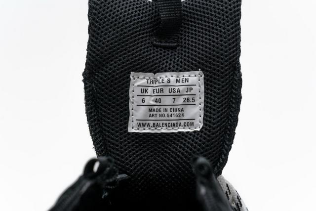 B Triple S Clear Sole Black 541624 W09O1 1000