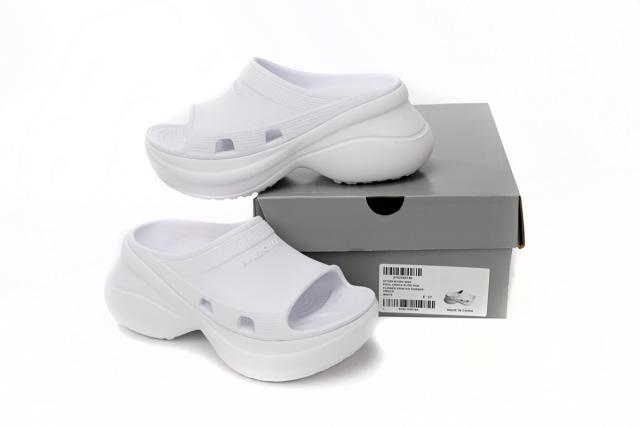 B x Crocs Pool Slide Sandals White 677389W1S8E9000